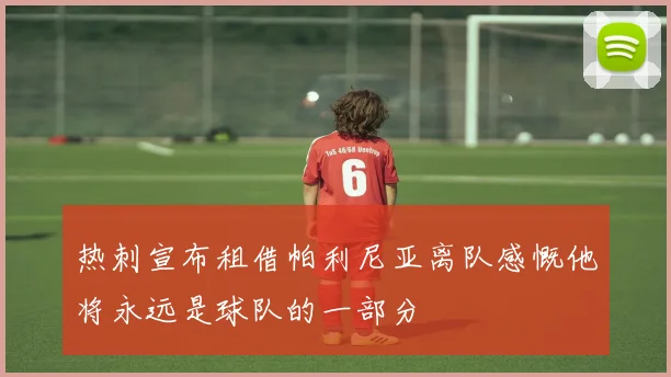 热刺宣布租借帕利尼亚离队感慨他将永远是球队的一部分